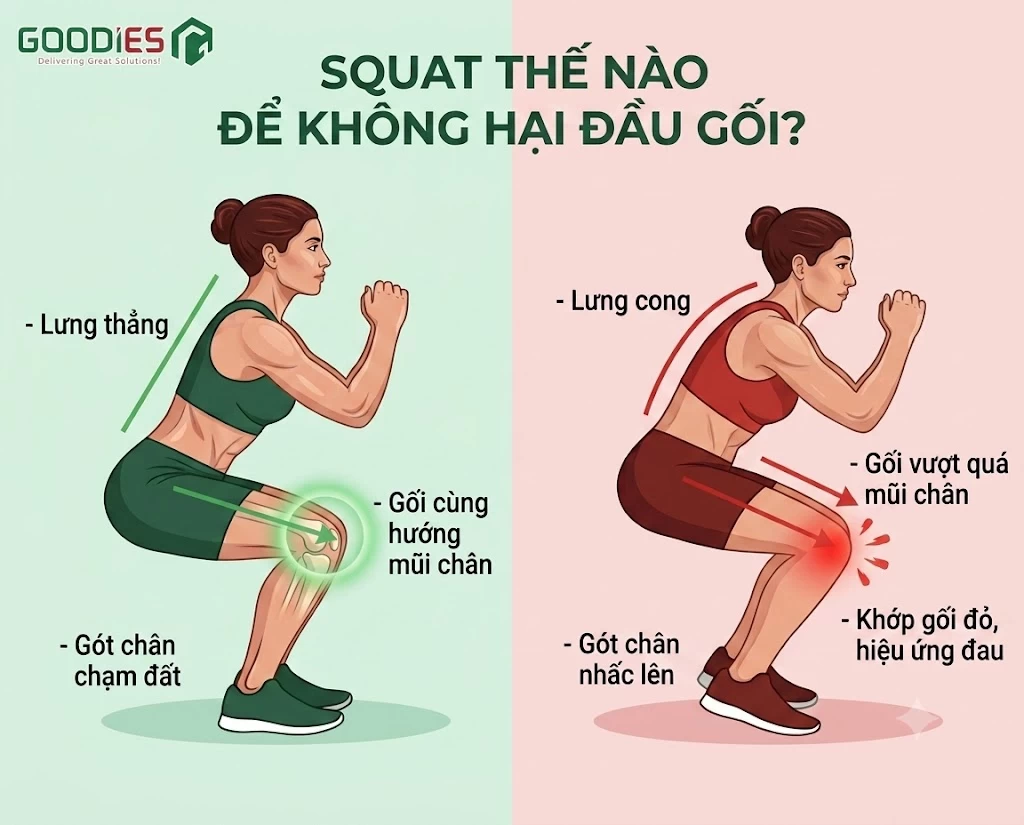 SQUAT THẾ NÀO ĐỂ KHÔNG HẠI ĐẦU GỐI?