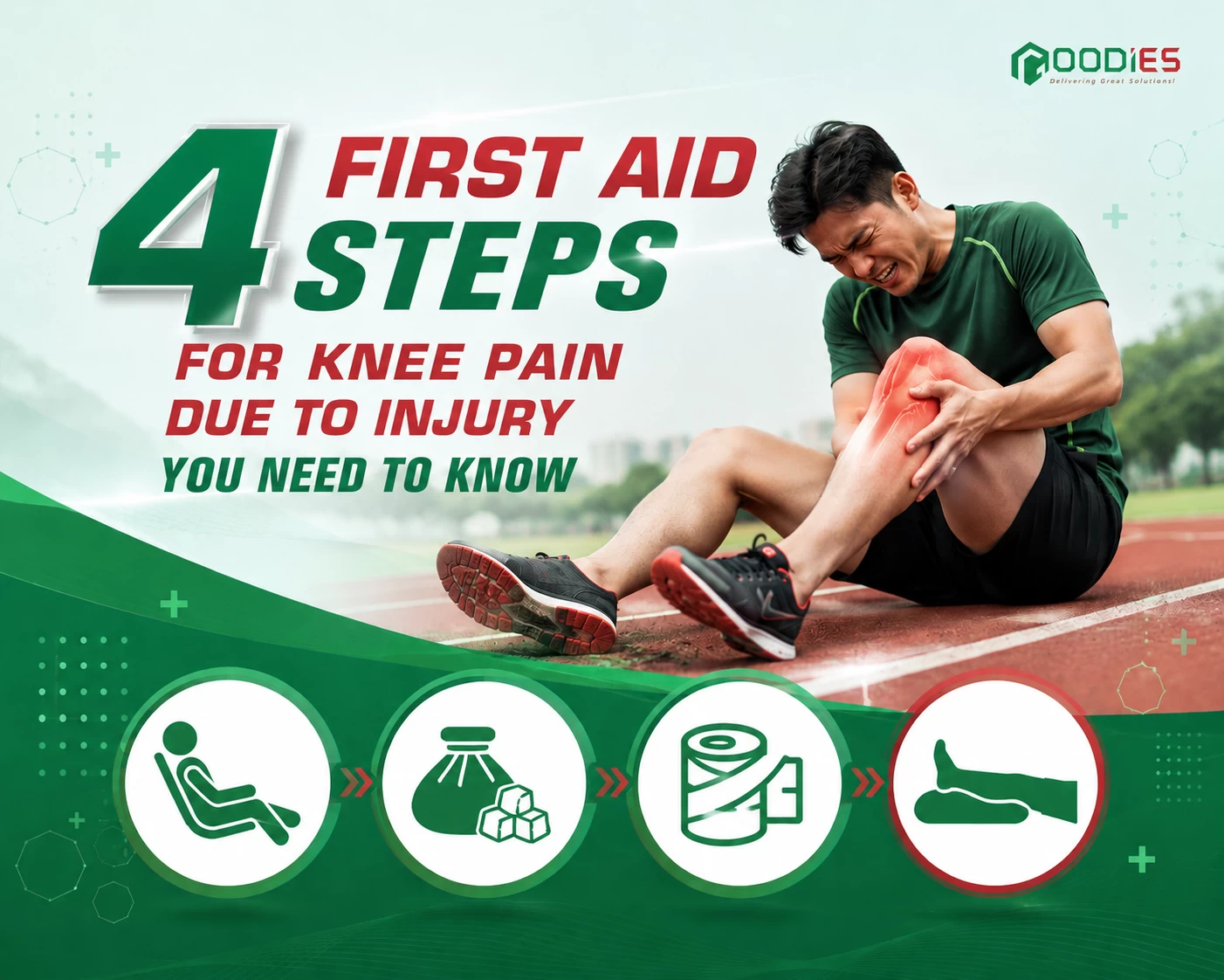 DON'T PANIC IF YOU SPRAIN YOUR KNEE – REMEMBER THE R.I.C.E. PRINCIPLE